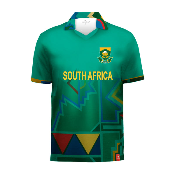 2024 T20 World Cup Cricket Jersey – South Africa Fan Edition (Multicolor)