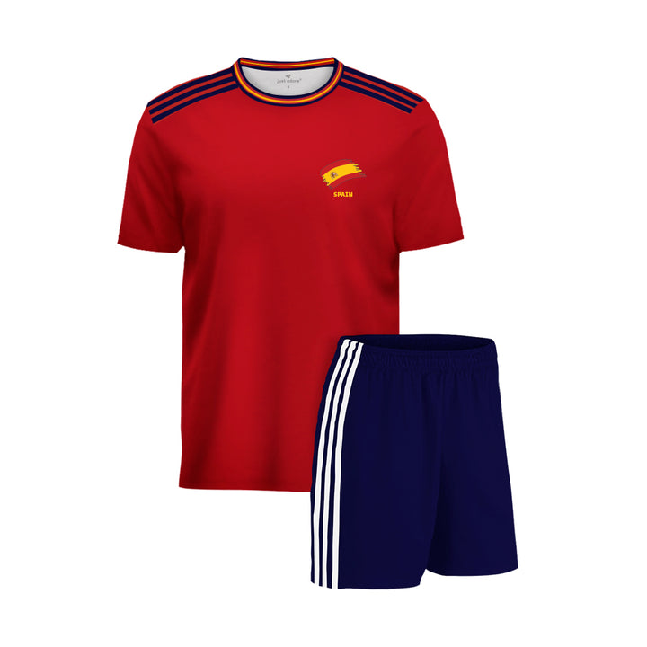 Spain Football Team Home Fans Jersey Set - Just Adore