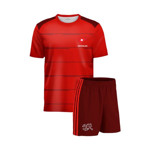 Switzerland Football Team 2021 Fans Jersey Set