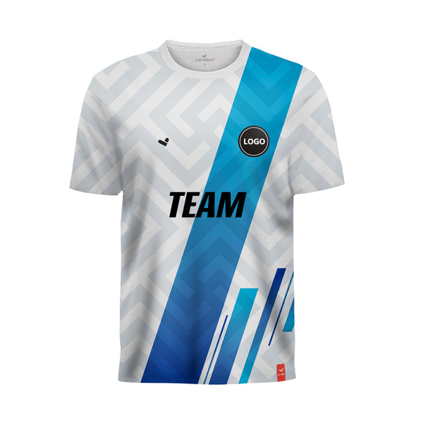 White Designed Soccer Team Uniform Jersey, MOQ 11 Pcs