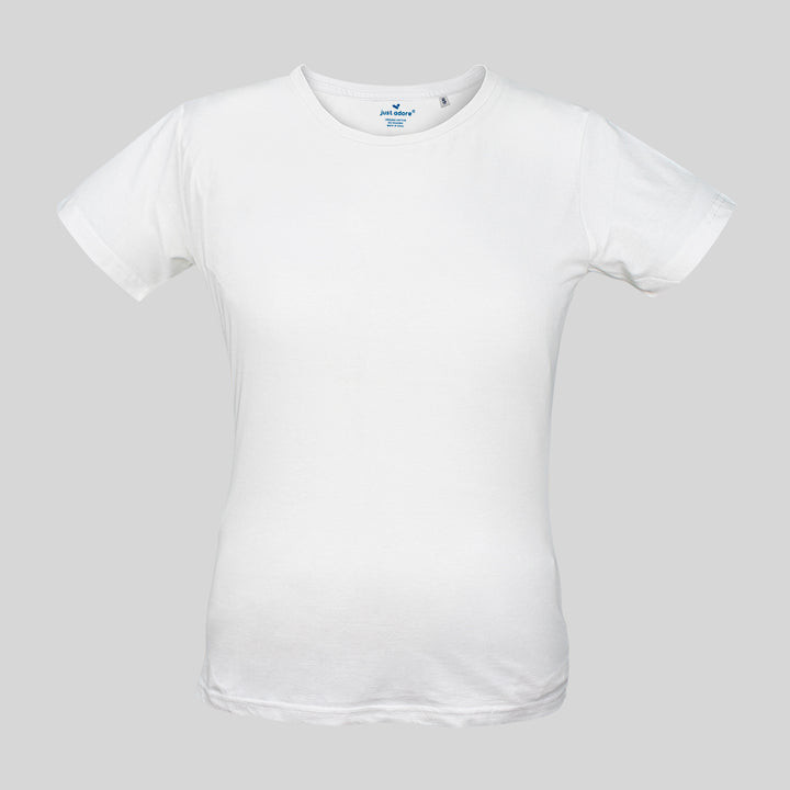 Shop Just Adore Brand Original Organic Cotton Tshirt for Women at online, Buy Organic t-shirts wholesale at all over UAE Online, Order plain Original Organic Cotton Tshirts only on Just Adore website. 