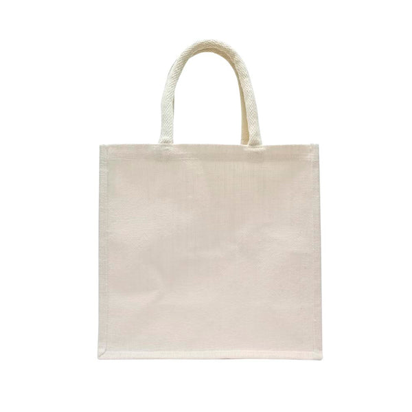 Shop Natural white jute bags, Buy jute tote bag white in wholesale uae online, Purchase Jute bag with logo print online, Order various shopping bags in all over UAE only at Just Adore®