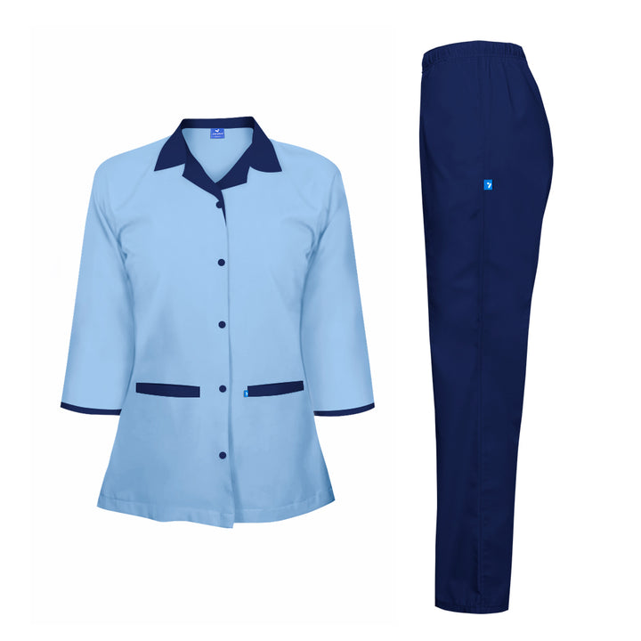 long sleeve uniform shirts women's buy Online, Shop Cleaning tunic at online store, Order Ladies Cleaning Uniforms online all over UAE, Purchase Premium clearers uniform shirt with pant set  for female only at Just Adore®