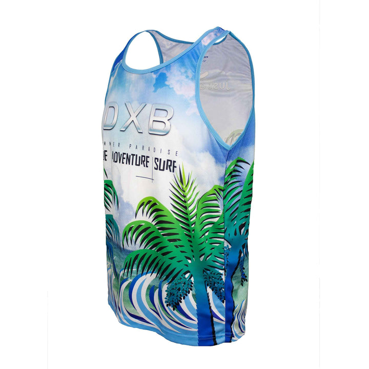 DXB Beach Tank Top Men- casual and comfy sleaveless tops for beach - just adore